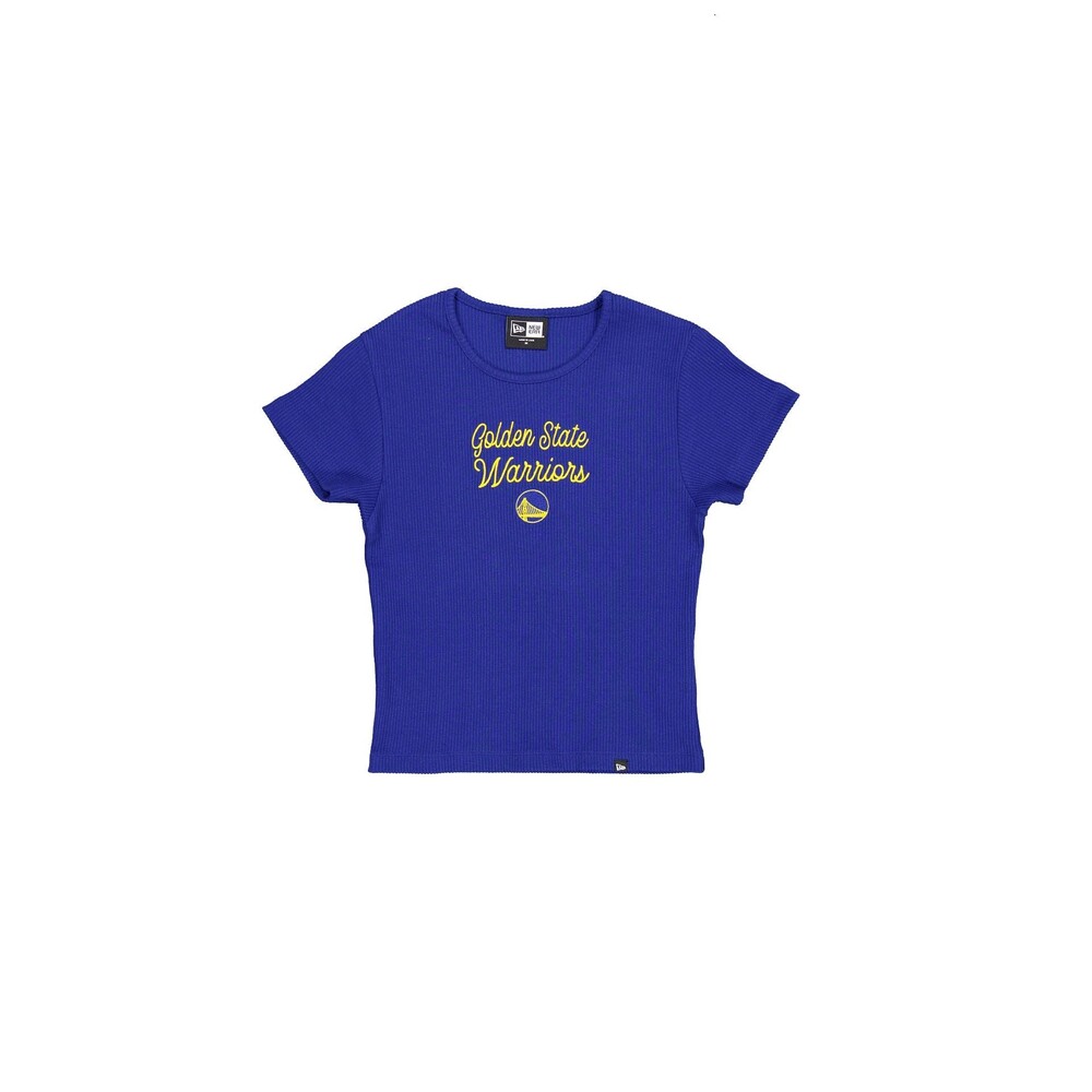 New Era Golden State Warriors Sport Night Women's Baby Tee - Size M